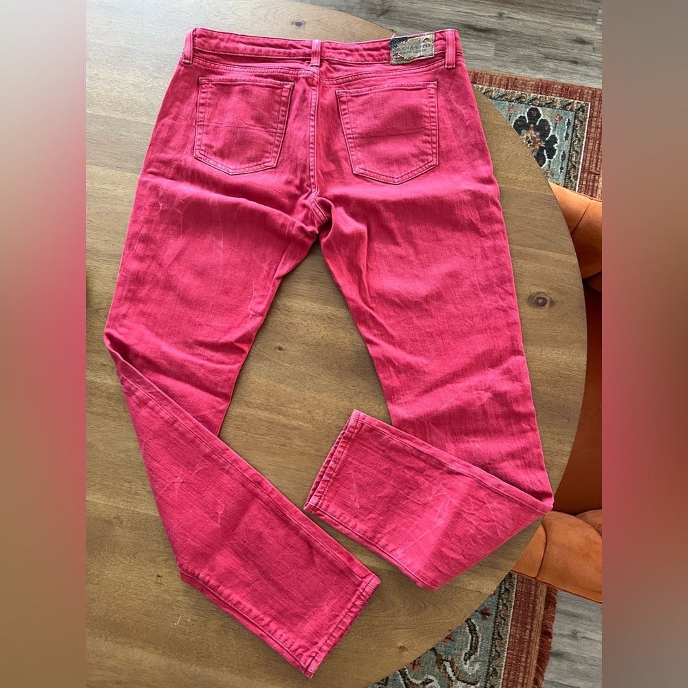 Men’s RL Denim & Supply Bold Red Skinny Denim - Picture 2 of 7